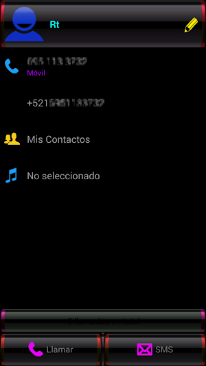 THEME BLACK COLORS EXDIALER Screenshot 3