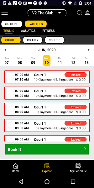 JogaApp: Schedule Management Screenshot 3