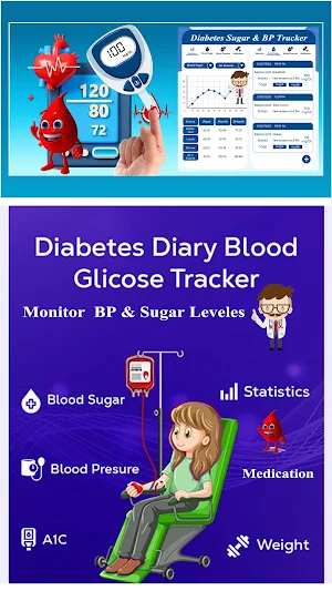 Diabetes Sugar & BP Tracker Screenshot 0