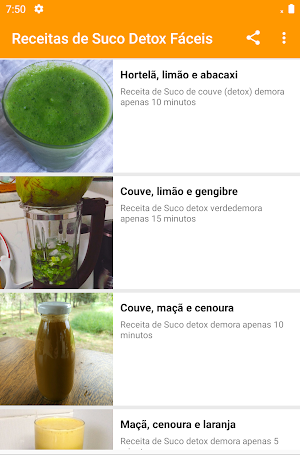 Receitas de Suco Detox Fáceis Screenshot 3