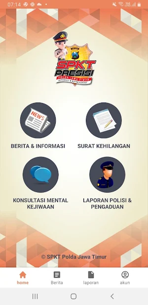 SPKT Presisi Polda Jawa Timur Screenshot 1