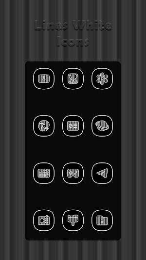 Vertical White Lines Icons Screenshot 2