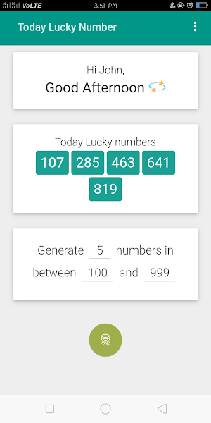 Today Lucky Number Screenshot 3