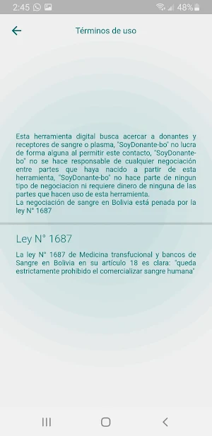 SoyDonante-bo Screenshot 3