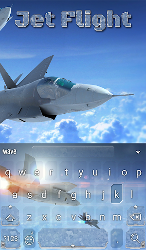 Jet Flight Animated Keyboard + Live Wallpaper Screenshot 1