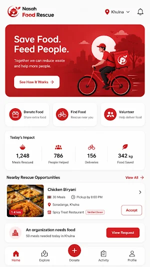 Nasah Food Rescue Screenshot 0