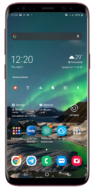 Northern Lights Live Wallpaper Screenshot 3