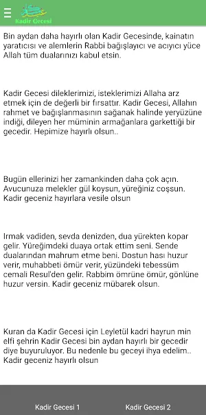 Kadir Gecesi Mesajları 2024 Screenshot 0