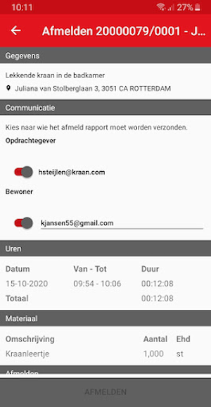 KRAAN Werkbon S&O Screenshot 3