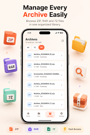 Zip Extractor & Rar Opener Screenshot 1