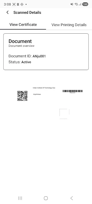 IIT Goa SeQR Scan Screenshot 3