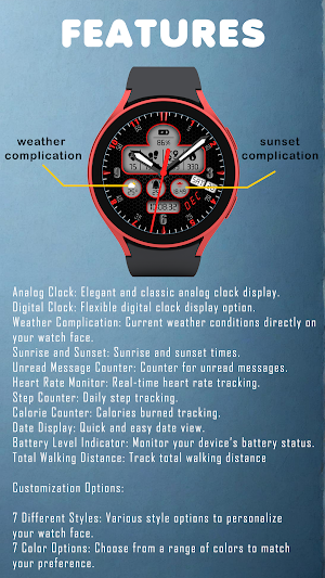 MAHO004 Wear OS Watch Face Screenshot 1