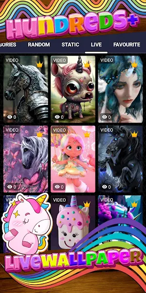 unicorn wallpaper Screenshot 2