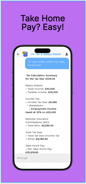 UK Tax & Salary Assist Screenshot 3