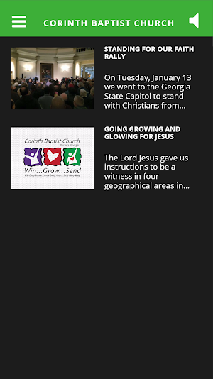 Corinth Baptist Church Screenshot 2
