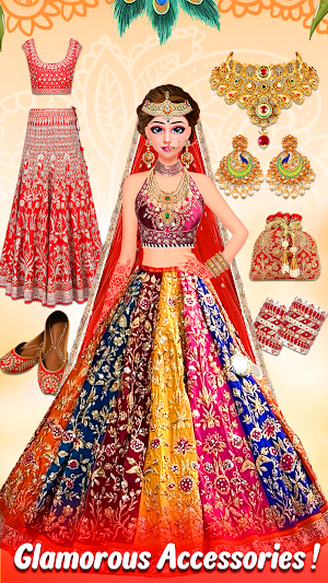 Indian Girl Makeup & Dress Up Screenshot 1