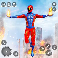 Flying City Hero Rescue Game