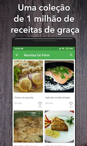 All recipes in Português - Free Screenshot 1