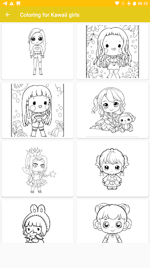 Coloring for Kawaii Girls Screenshot 3