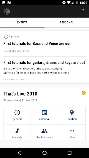 Rockin'1000 musicians management Screenshot 1