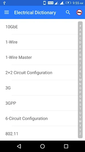 Electrical Dictionary Screenshot 1