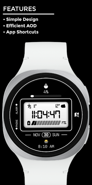 Night 130 - Digital Watch Face Screenshot 1