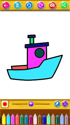 vehicles coloring book & drawing book Screenshot 1