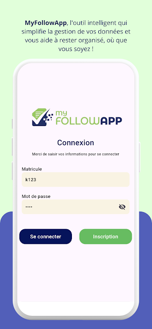 MyFollowApp Screenshot 1