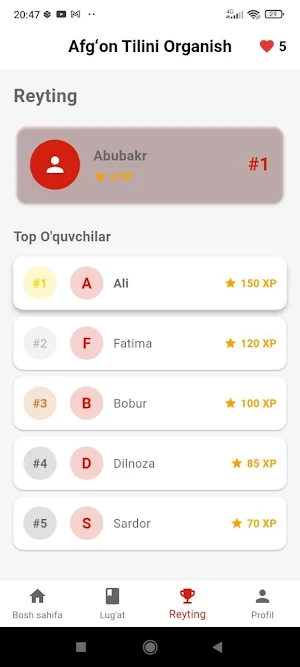 Afg'on tilini o'rganish Screenshot 3