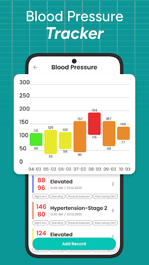 Blood Pressure Log & Tracker Screenshot 1