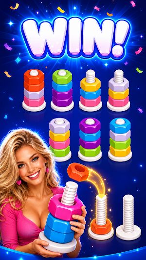 Colorful Screw Beauty Screenshot 2