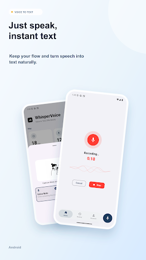 WhisperVoice — Voice to Text Screenshot 1