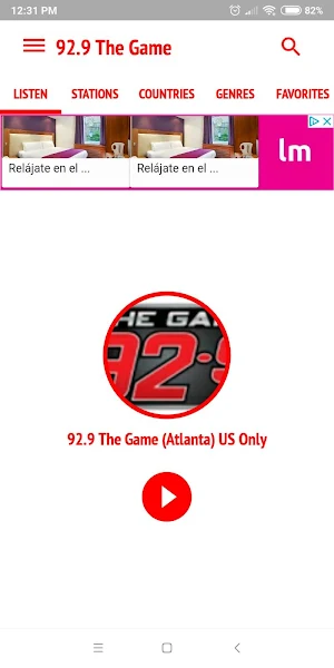 92.9 The Game Atlanta Screenshot 0