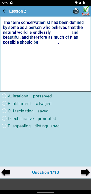 GRE Practice Test Screenshot 2