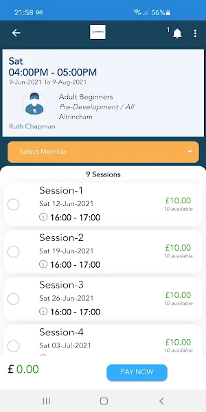 Gymfinity Screenshot 3