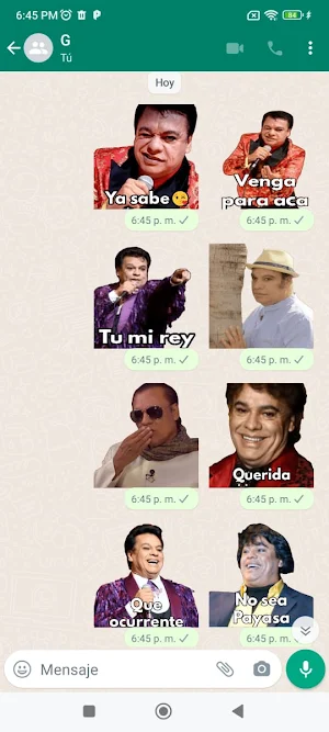 Juan Gabriel Stickers Screenshot 2
