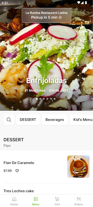La Rumba Restaurant Latino Screenshot 1