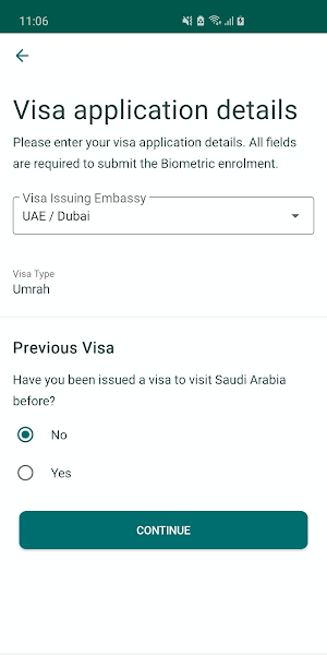 Saudi Visa Bio Screenshot 2
