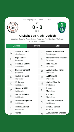 Saudi Al Ahly matches Screenshot 3