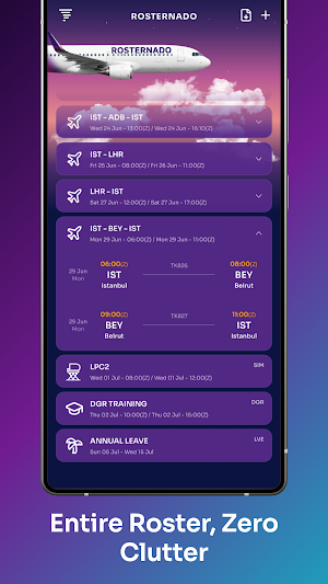 Rosternado: Flight Crew Roster Screenshot 0