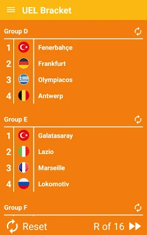 Europa Football Bracket - Calculator - 2021 Screenshot 0