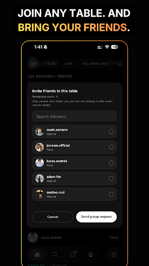 Gettable - Club & Party Plans Screenshot 1
