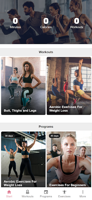 Aerobics - Beginner Cardio Workout Plan Screenshot 0