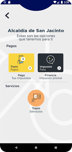 Trami App San Jacinto Screenshot 1