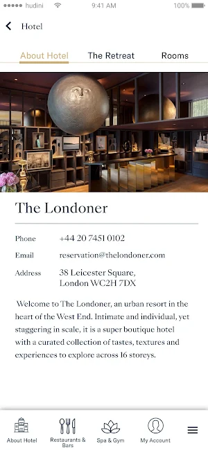 The Londoner Hotel Screenshot 2
