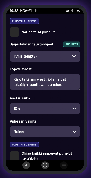 Hello AI - AI call assistant Screenshot 1