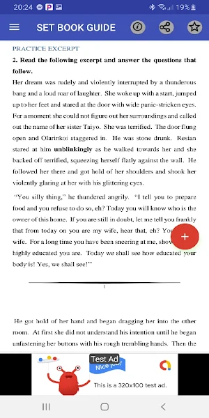 BLOSSOMS OF SAVANNAH EXCERPTS, QUESTIONS & ANSWERS Screenshot 3