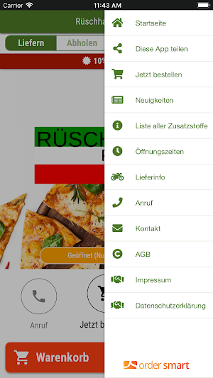 Rüschhaus Pizza Screenshot 2