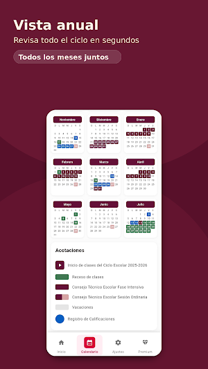 Calendario Escolar México 2026 Screenshot 1