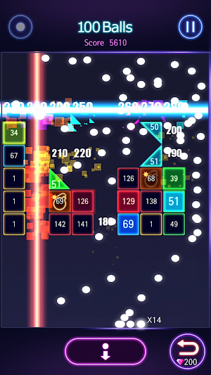 Bricks Breaker Hit - Glow Balls Screenshot 0